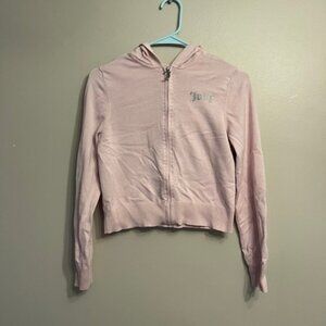 Pink Juicy Couture zip up hoodie